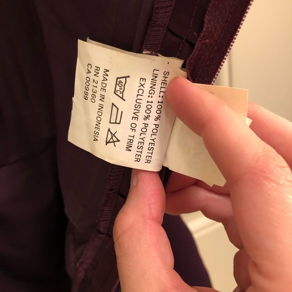 Plum Mari Lee bridesmaid dress size 4 - Picture 6 of 8